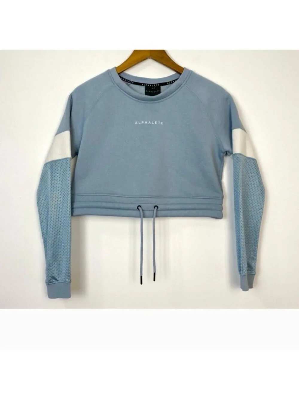 Alphalete Branded Crop Sweatshirt with tie
